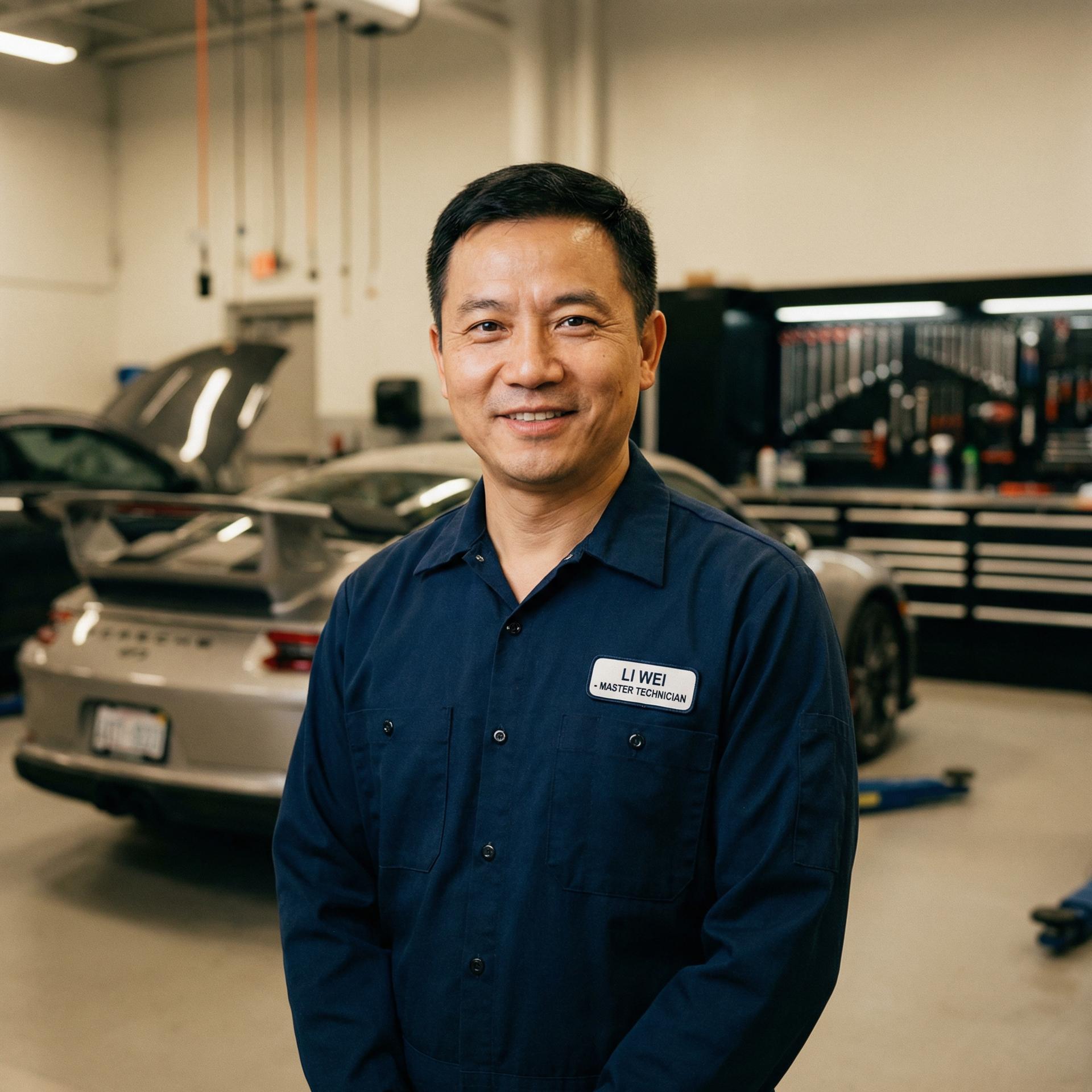 雨后小故事修车专家李伟